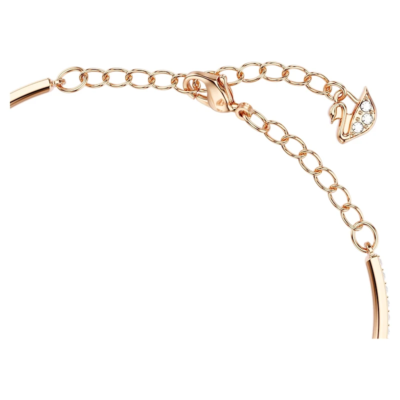 Una bracelet, Round cut, Oval shape, Red, Rose gold-tone plated by SWAROVSKI