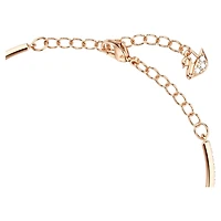 Una bracelet, Round cut, Oval shape, Red, Rose gold-tone plated by SWAROVSKI