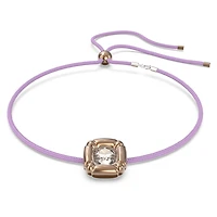 Dulcis necklace, Cushion cut, Rose gold tone by SWAROVSKI