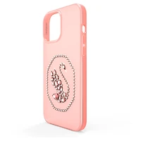 Smartphone case, Swan, iPhone® 13 Pro Max, Pale pink by SWAROVSKI