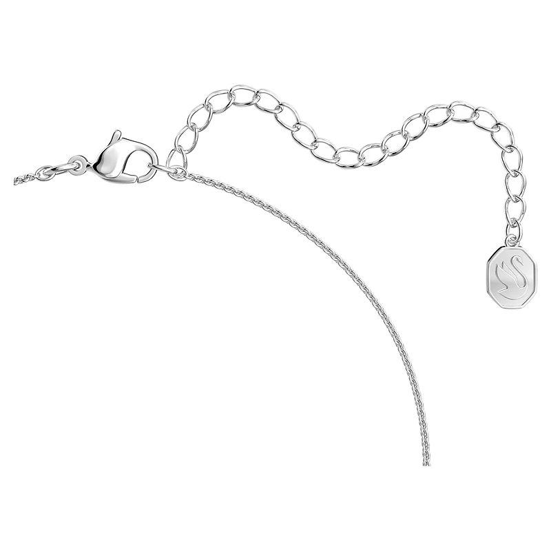 Matrix pendant, Trilliant cut, White, Rhodium plated by SWAROVSKI
