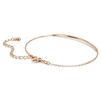 Only bracelet, White, Rose gold-tone plated by SWAROVSKI