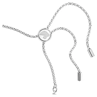 Matrix bracelet, Round cut, Green, Rhodium plated by SWAROVSKI