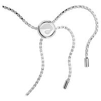 Matrix bracelet, Hand, White, Rhodium plated by SWAROVSKI