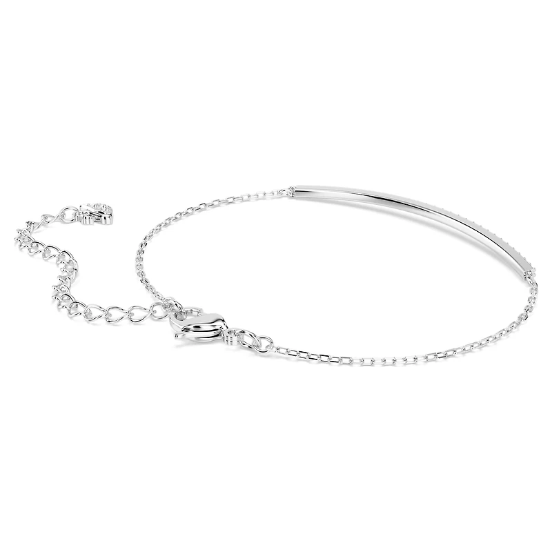 Only bracelet, White, Rhodium plated by SWAROVSKI