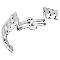Dextera 3-hand watch, 37mm, Swiss Made, Metal bracelet, Silver Tone, Stainless steel by SWAROVSKI