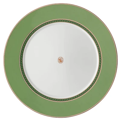 Signum dinner plate, Porcelain, Green