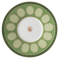 Signum coffee cup with saucer, Porcelain, Green by SWAROVSKI