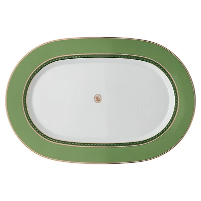 Signum platter plate, Porcelain, Small, Green