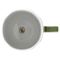 Signum mug with lid, Porcelain, Green by SWAROVSKI