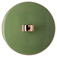 Signum mug with lid, Porcelain, Green by SWAROVSKI