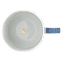 Signum mug with lid, Porcelain, Blue by SWAROVSKI