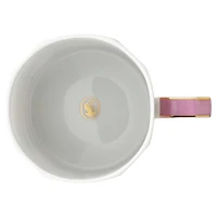 Signum mug with lid, Porcelain, Pink by SWAROVSKI