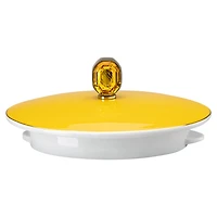 Signum teapot, Porcelain, Small, Yellow by SWAROVSKI