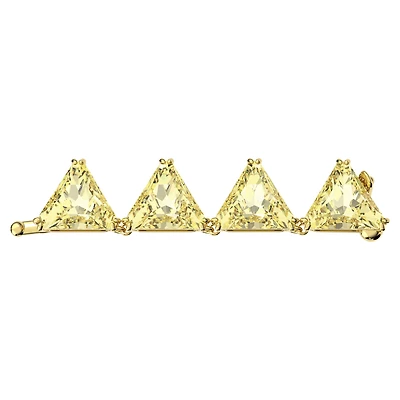 Matrix extender, Triangle cut, Yellow, Gold-tone plated