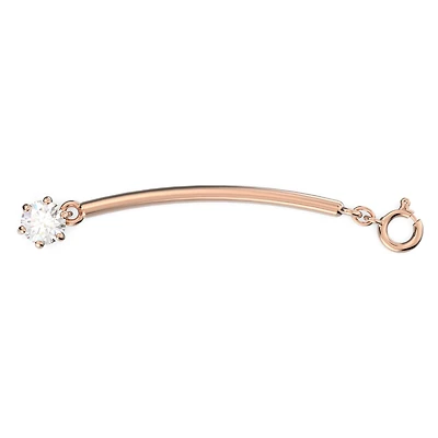 Constella extender, Round cut, White, 18K rose gold finish