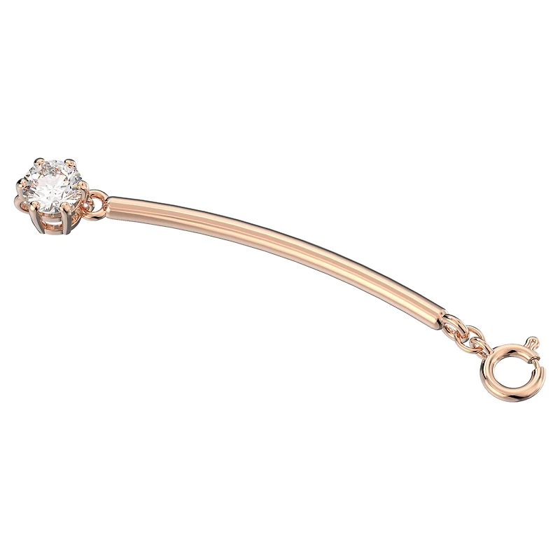 Constella extender, Round cut, White, 18K rose gold finish