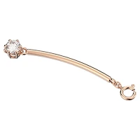 Constella extender, Round cut, White, 18K rose gold finish