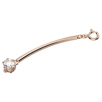 Constella extender, Round cut, White, 18K rose gold finish