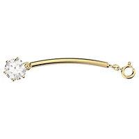 Constella extender, Round cut, White, 18K gold finish