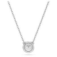 Una Angelic pendant, Round cut, Pavé, White, Rhodium plated by SWAROVSKI
