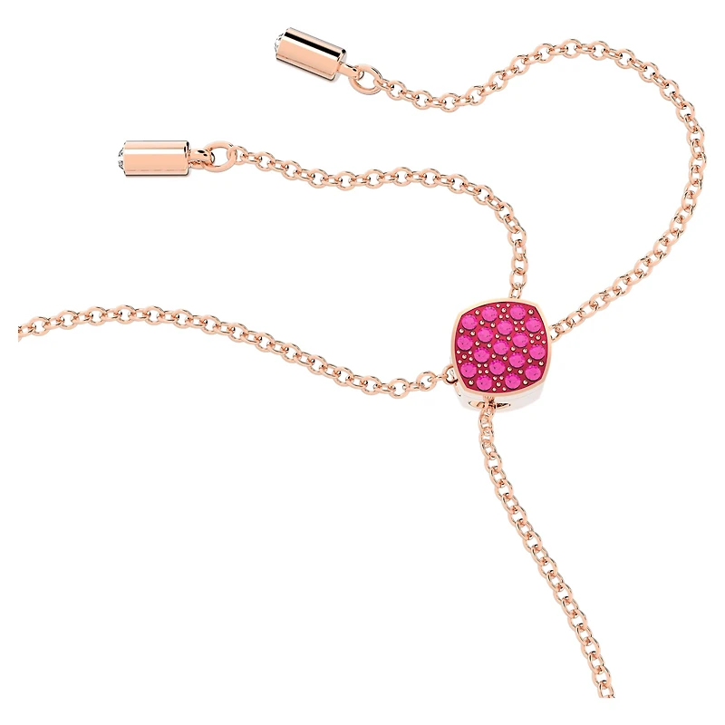 Idyllia Lilia bracelet, Butterfly, Pink, 18K rose gold finish