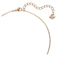 Latisha pendant, Flower, Pink, Rose gold-tone plated by SWAROVSKI
