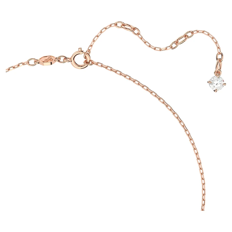 Una necklace, Purple, 18K rose gold finish
