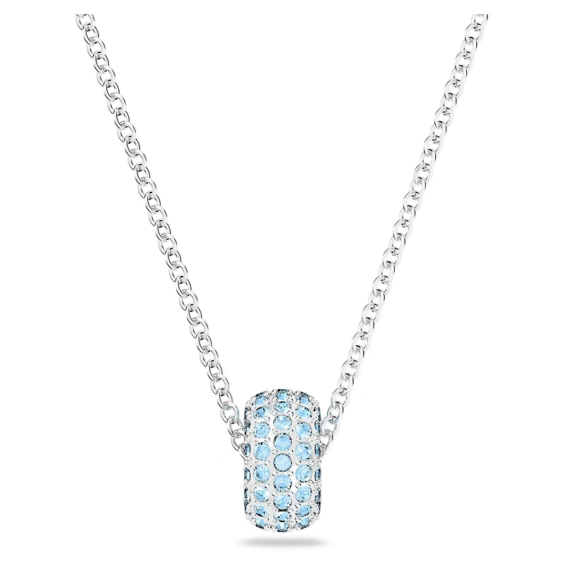 Dextera pendant, Blue, Rhodium plated by SWAROVSKI