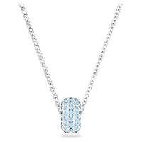 Dextera pendant, Blue, Rhodium plated by SWAROVSKI