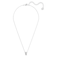 Dextera pendant, Blue, Rhodium plated by SWAROVSKI