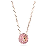 Dextera pendant, Pink, Rose gold-tone plated by SWAROVSKI