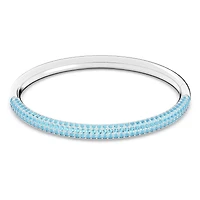 Dextera bangle, Blue, Stainless Steel by SWAROVSKI