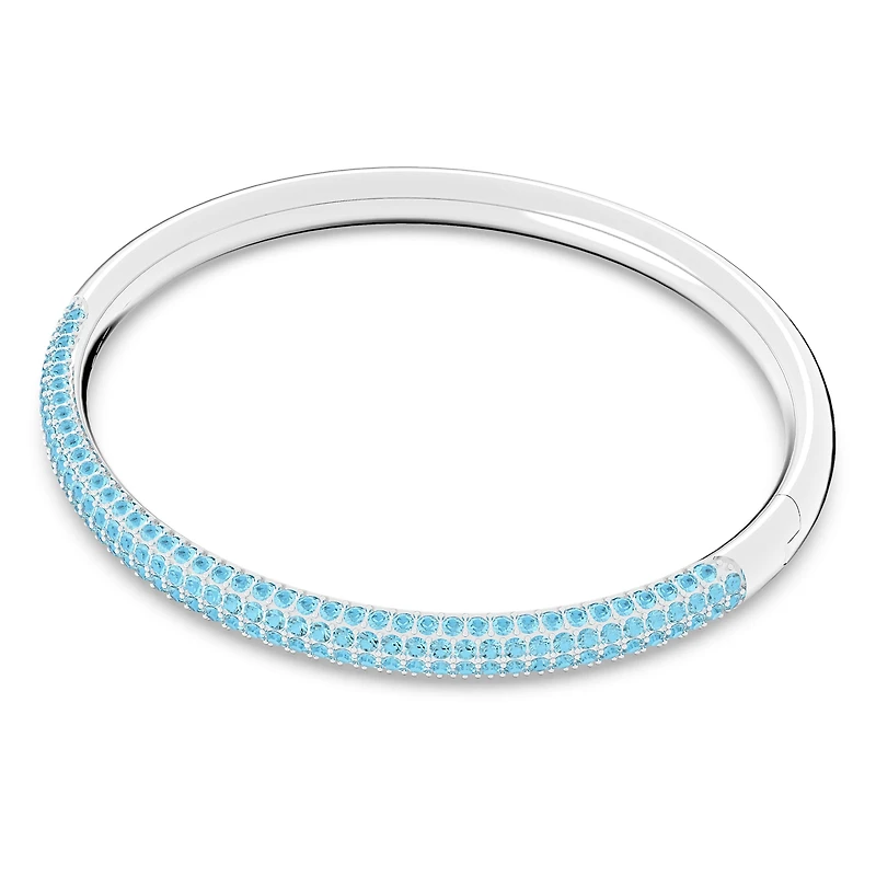 Dextera bangle, Blue, Stainless Steel by SWAROVSKI