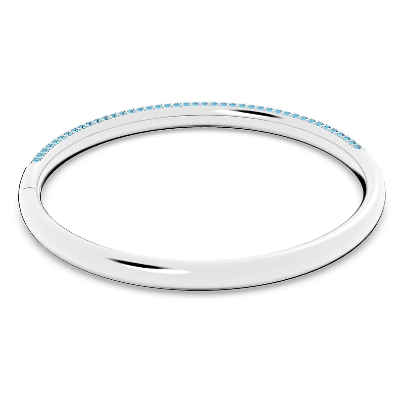Dextera bangle, Blue, Stainless Steel by SWAROVSKI