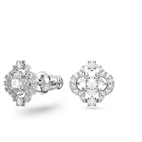 Una set, Mixed cuts, White, Rhodium plated by SWAROVSKI