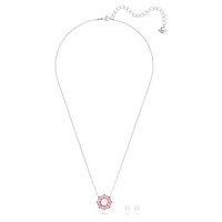 Idyllia set, Mixed cuts, Sun, Pink, Rhodium plated by SWAROVSKI