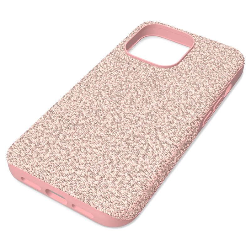 High smartphone case, iPhone® 13 Pro, Pale pink by SWAROVSKI