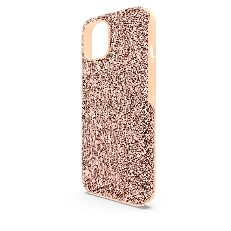 High smartphone case, iPhone® 13, Rose gold tone by SWAROVSKI