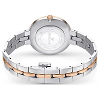 Cosmopolitan watch, Swiss Made, Metal bracelet, White, Mixed metal finish by SWAROVSKI