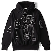 ADVISORY BOARD CRYSTALS, Dazzling Colorless Objects hoodie, Black by SWAROVSKI
