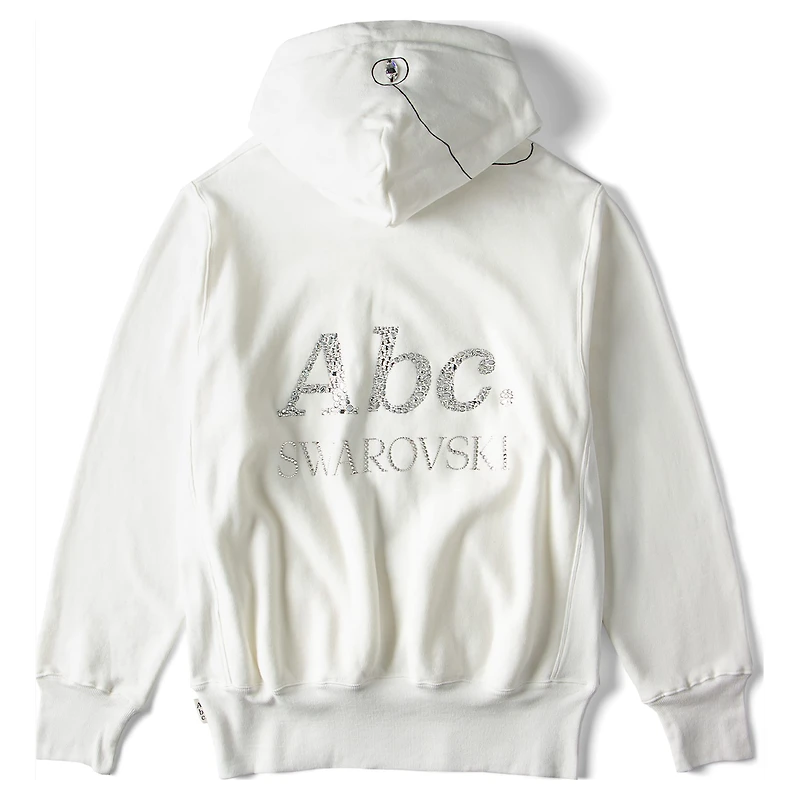 ADVISORY BOARD CRYSTALS, Gray Objects Displaced by Refraction hoodie, White by SWAROVSKI