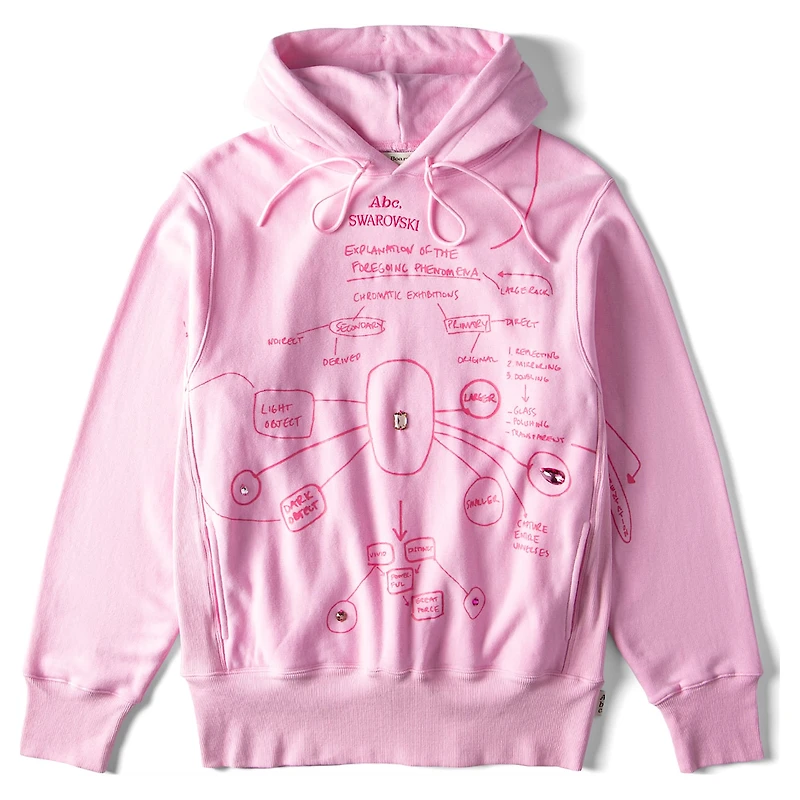 ADVISORY BOARD CRYSTALS, Explanation of the Foregoing Phenomena hoodie, Pink by SWAROVSKI