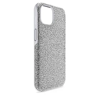 High smartphone case, iPhone® 14, Silver tone by SWAROVSKI
