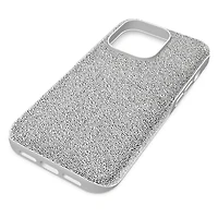 High smartphone case, iPhone® 14 Pro Max, Silver Tone