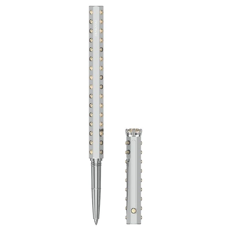 SCS ballpoint pen, Statement, Silver Tone, Chrome plated by SWAROVSKI