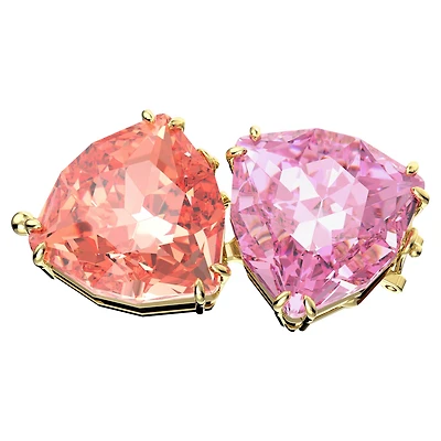 Millenia extender, Trilliant cut, Multicolored, Gold-tone plated