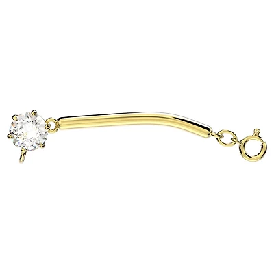 Constella extender, Round cut, White, 18K gold finish