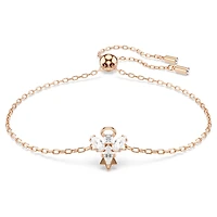 Magic bracelet, Angel, White, Rose gold-tone plated by SWAROVSKI
