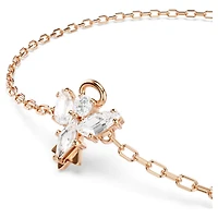 Magic bracelet, Angel, White, 18K rose gold finish
